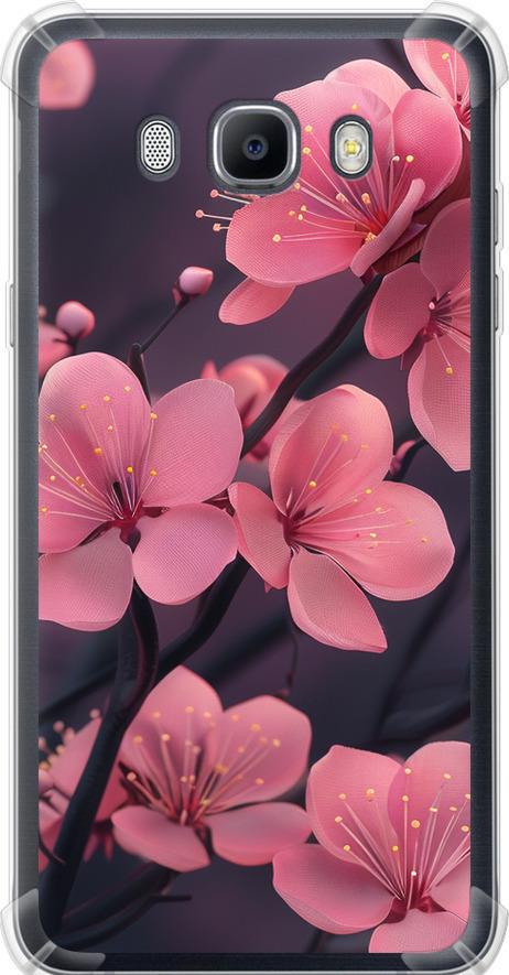 Чехол на Samsung Galaxy J7 (2016) J710F Пурпурная сакура (6075sp-263-42517)