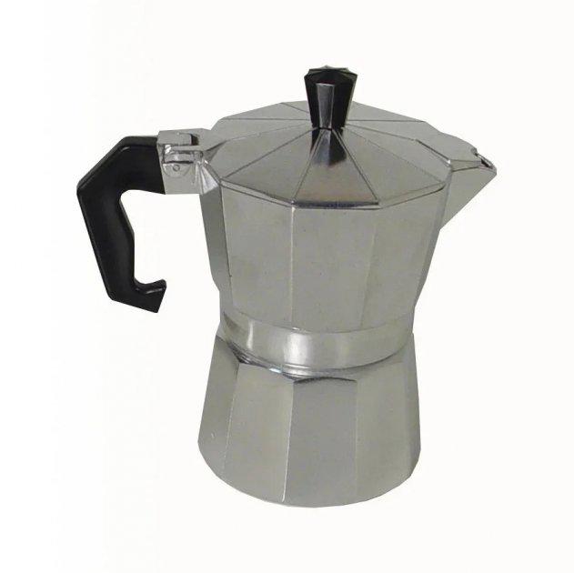 Кавоварка гейзерна Unique UN-1912 алюмінієва для меленої кави на 6 чашок 270 мл - фото 3 Кавоварка гейзерна Unique UN-1912 алюмінієва для меленої кави на 6 чашок 270 мл - фото 3