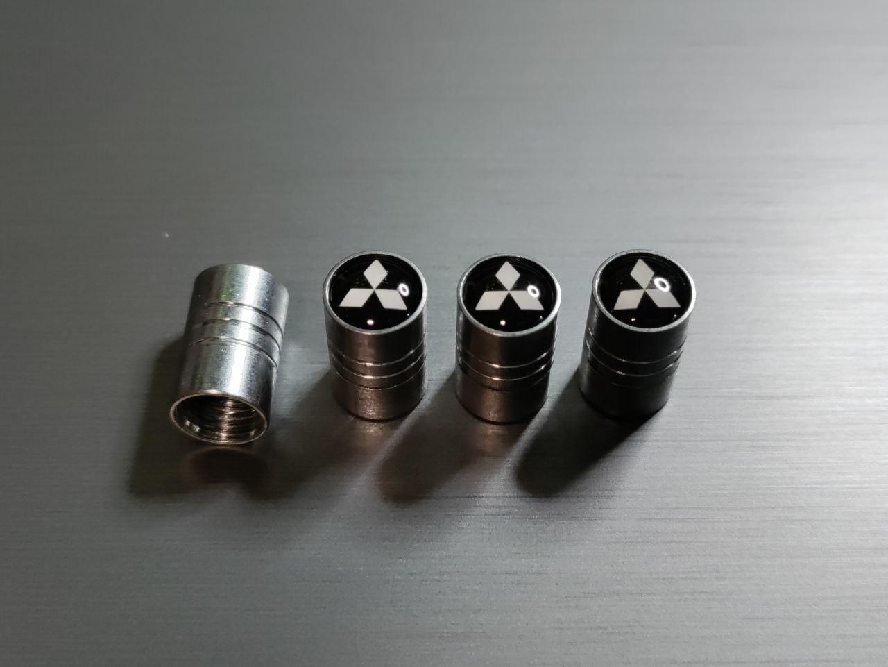 Колпачки на ниппель с логотипом MITSUBISHI металлические (1932685602)