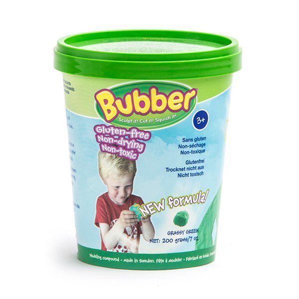 Зеленая смесь для лепки Bubber 0,2 кг (BUBBER02G)