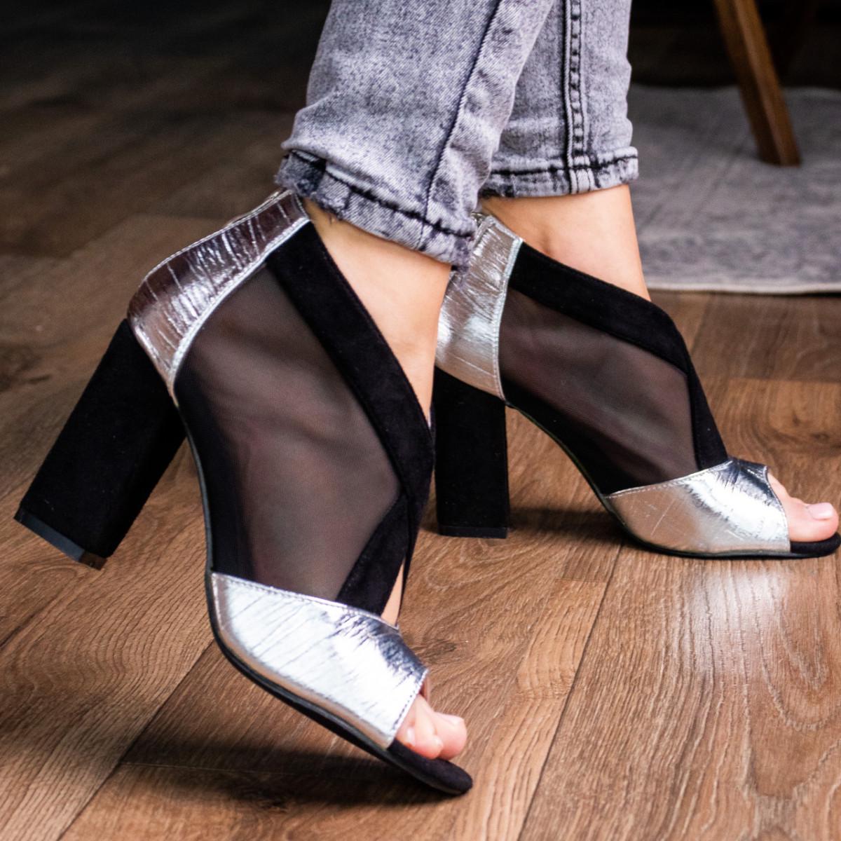 Босоножки женские Fashion р. 36 23,5 см Серебристый (3018)