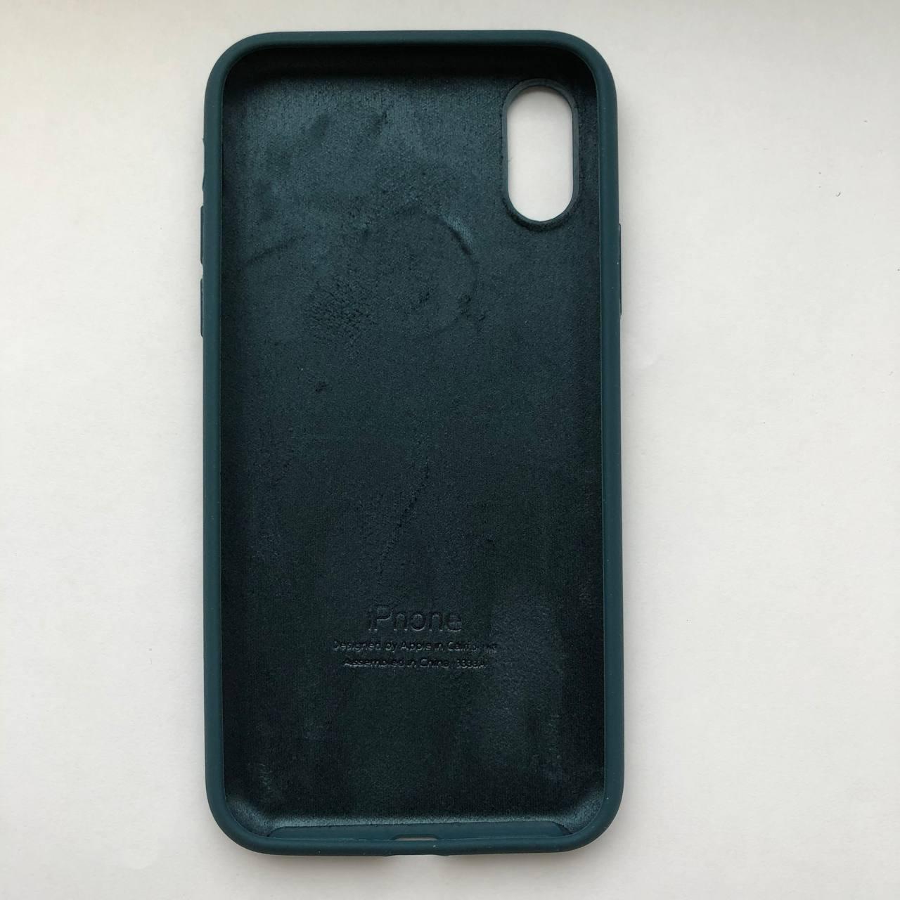 Чехол Silicone Case для Apple iPhone X, XS Deep Blue - фото 2