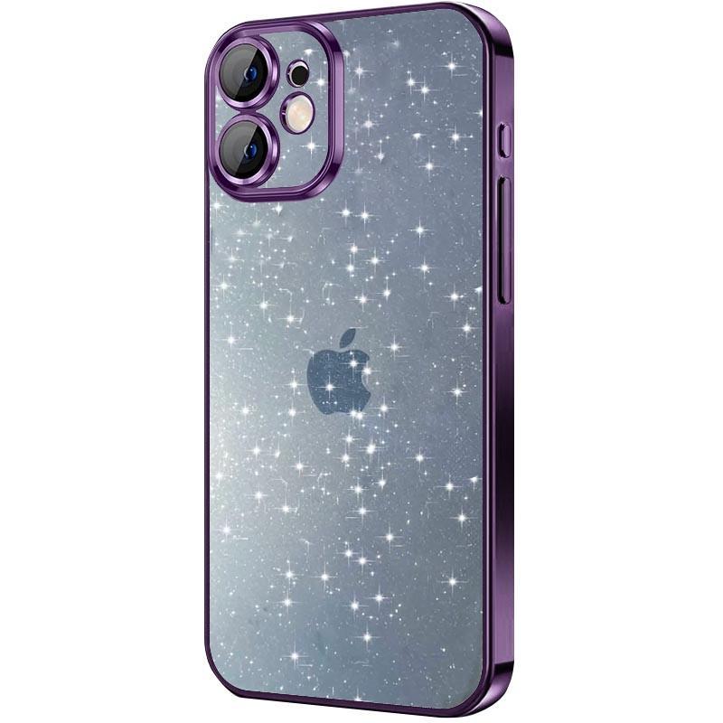 Противоударный чехол  TPU+PC Glittershine для Apple iPhone 12 (6.1") Purple