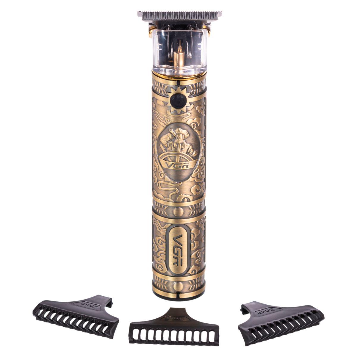 Тример для стрижки волосся та бороди VGR V-085 з насадками (7359) - фото 4 Тример для стрижки волосся та бороди VGR V-085 з насадками (7359) - фото 4