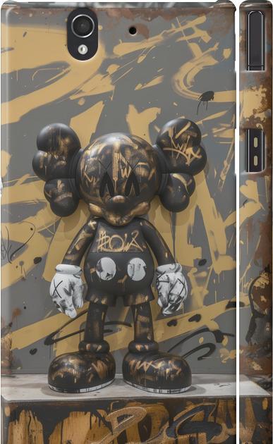 Чехол на Sony Xperia Z C6602 Bronze kaws (6097m-40-42517)