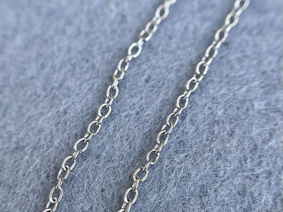 Цепь овальная 2 мм из нержавеющей стали Цепь овальная 2 мм из нержавеющей стали