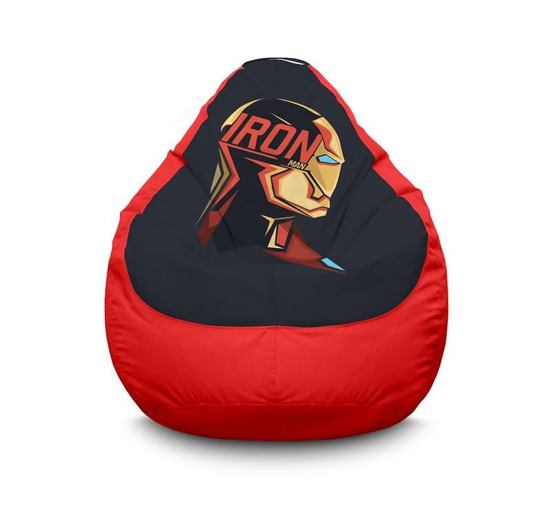 Кресло мешок iPuff Iron Man Profile Оксфорд XXL 90х125 см Красный