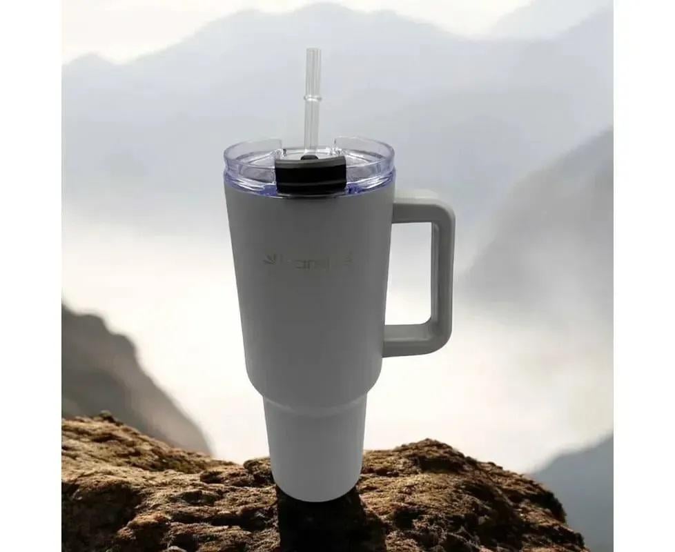 Термокружка с ручкой и трубочкой Kamille KM-2173 из нержавеющей стали 1200 мл Серый (150-84-2173) - фото 5 Термокружка с ручкой и трубочкой Kamille KM-2173 из нержавеющей стали 1200 мл Серый (150-84-2173) - фото 5