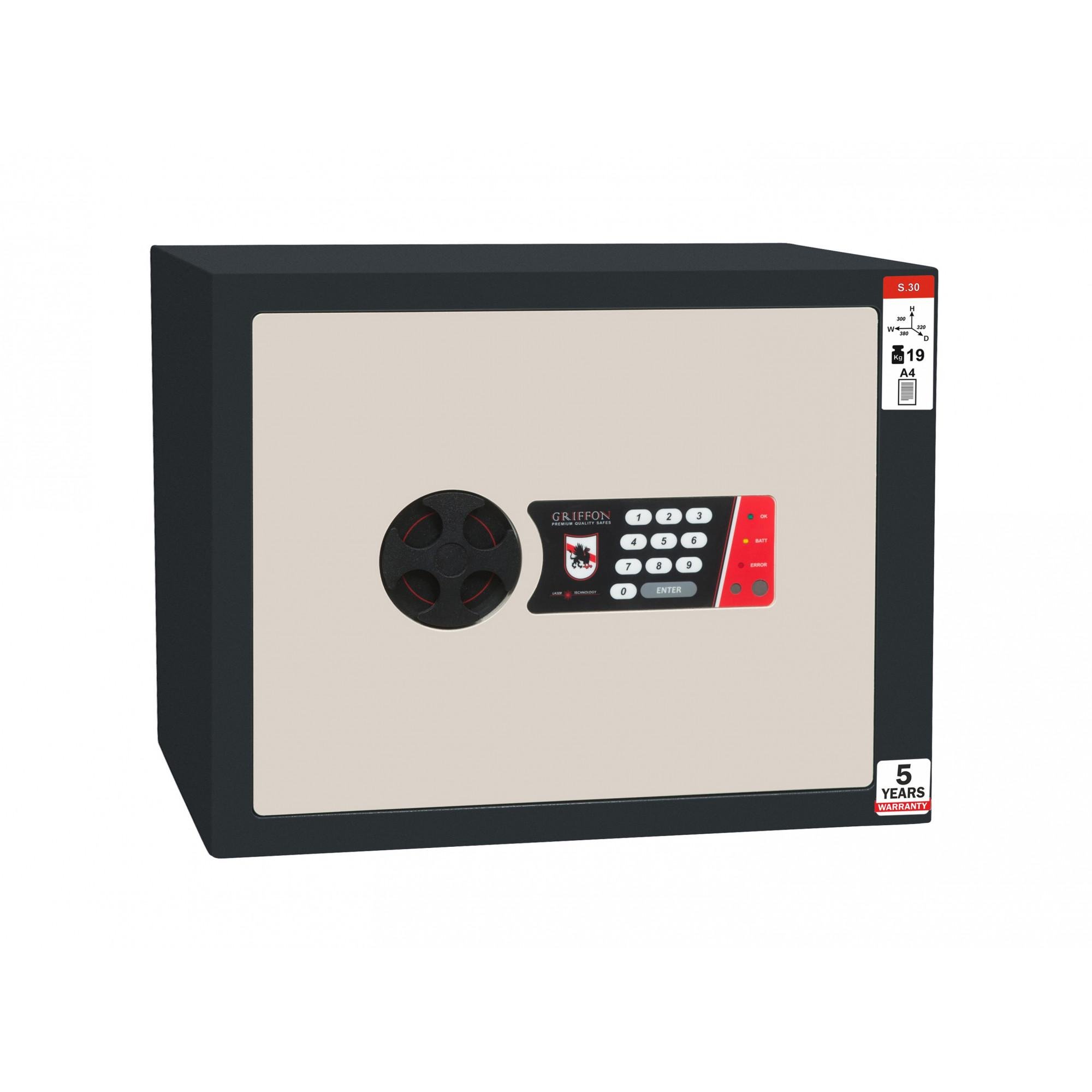 Сейф мебельный Griffon S.30.E с полкой (2-12-S.30.E)