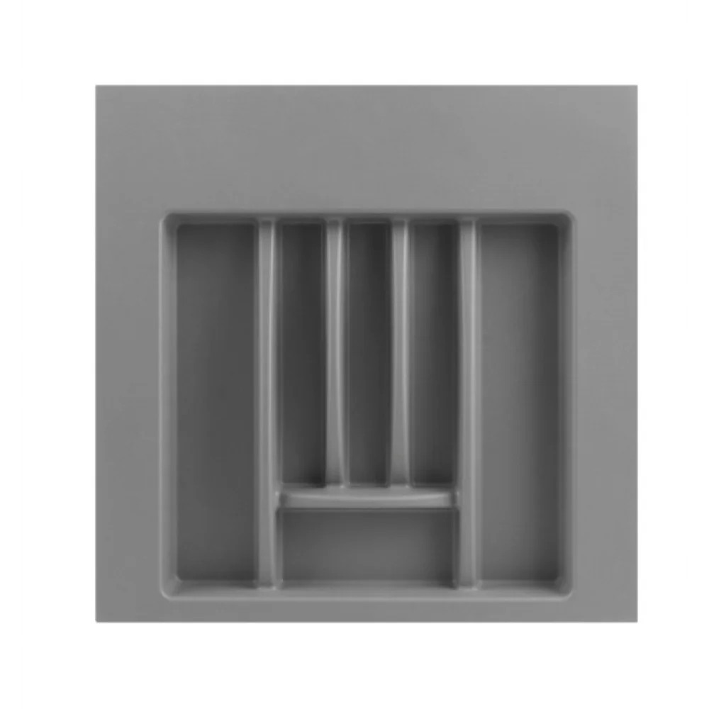 Лоток для столових приладів Muller 550 мм 496х502х45 мм Сірий матовий (SO0928)