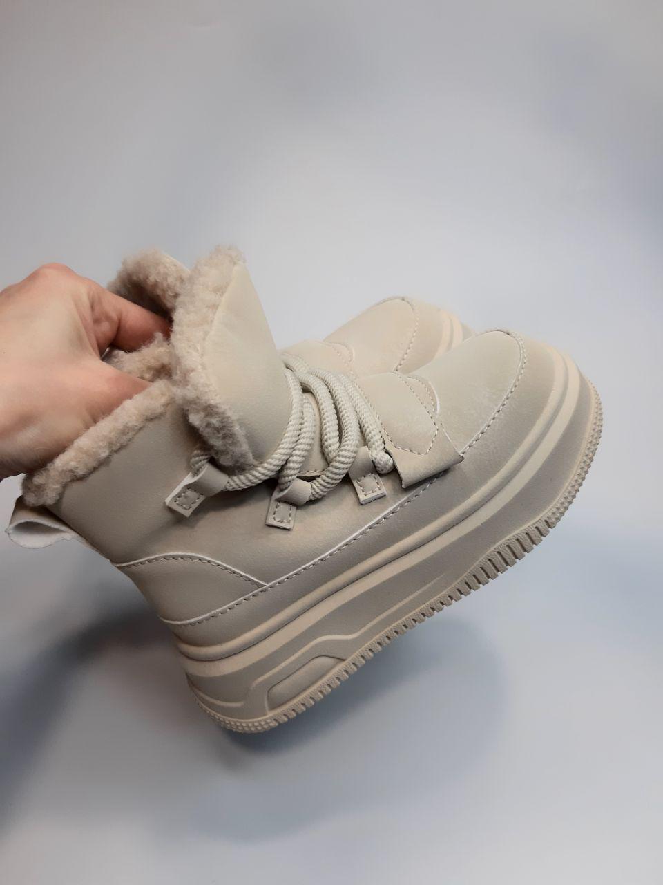 Ботинки детские зимние Clibee для девочки р. 30 19,8 см Бежевый (597-4 beige) - фото 2 Ботинки детские зимние Clibee для девочки р. 30 19,8 см Бежевый (597-4 beige) - фото 2