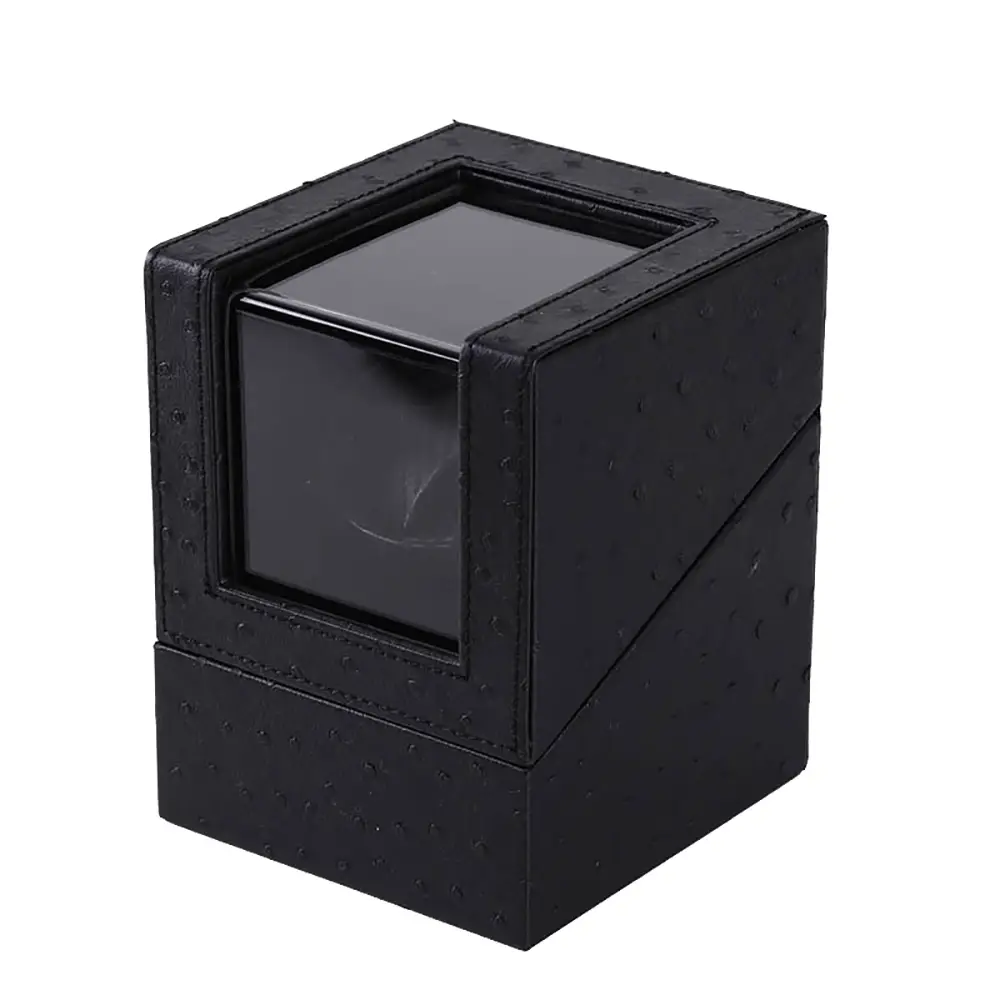 Шкатулка для подзавода механических часов Виндер Watch Winder Черный