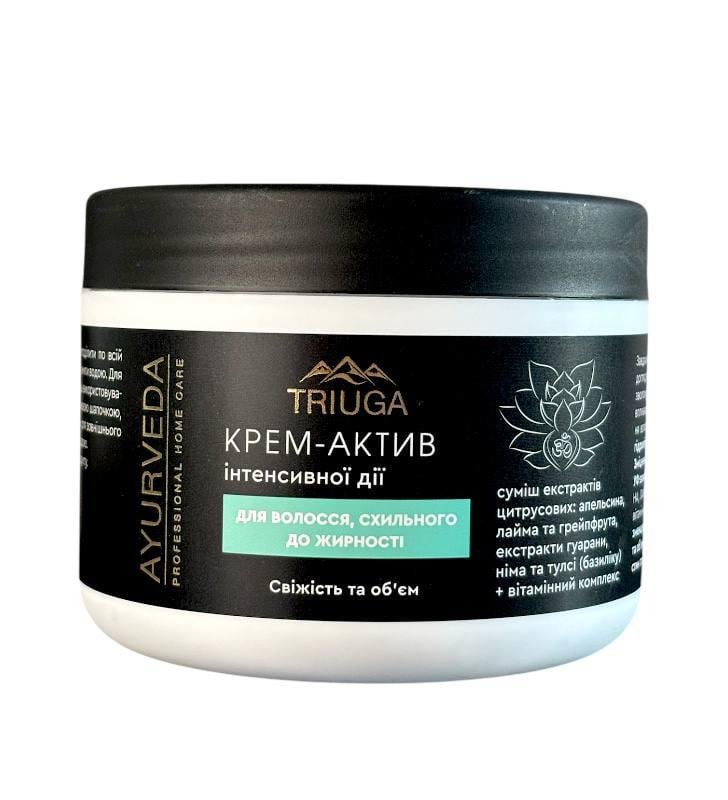 Крем-актив TRIUGA AYURVEDA для волос склонных к жирности Свежесть и объем 300 мл