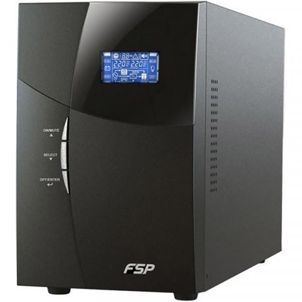 Джерело безперебійного живлення FSP 1 kVA Tower KN-1101TS Online AVR Black PPF8000904 1000VA/900W (557111) - фото 1