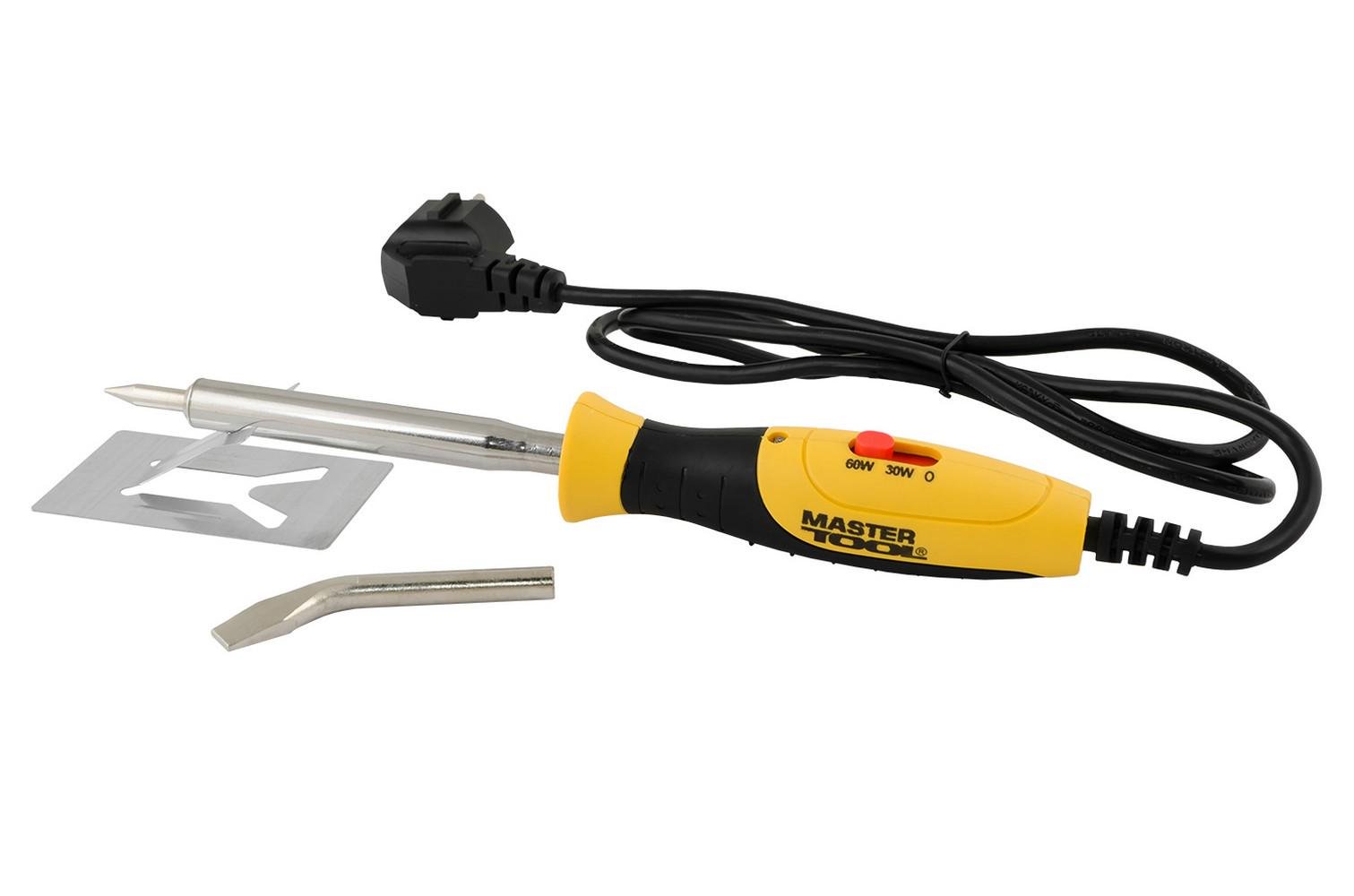 Паяльник електричний MasterTool 30-60 Вт 220V/50Hz 400°С регульований (44-0015) Паяльник електричний MasterTool 30-60 Вт 220V/50Hz 400°С регульований (44-0015)