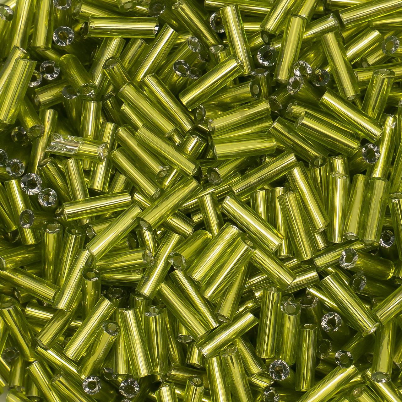 Бісер стеклярус блискучий непрозорий 6 мм 25 г Салатовий (БР0006с11) - фото 1 Бісер стеклярус блискучий непрозорий 6 мм 25 г Салатовий (БР0006с11) - фото 1