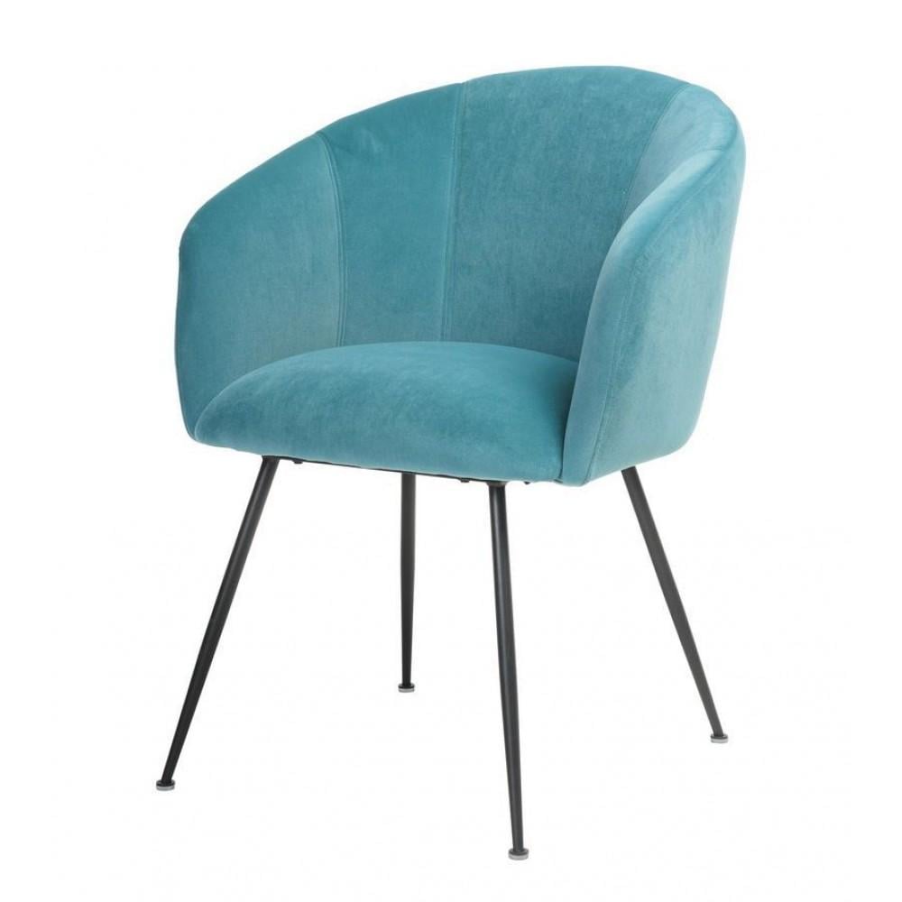 Стул Vetro Mebel M-60 Голубой Топаз/Черный металл