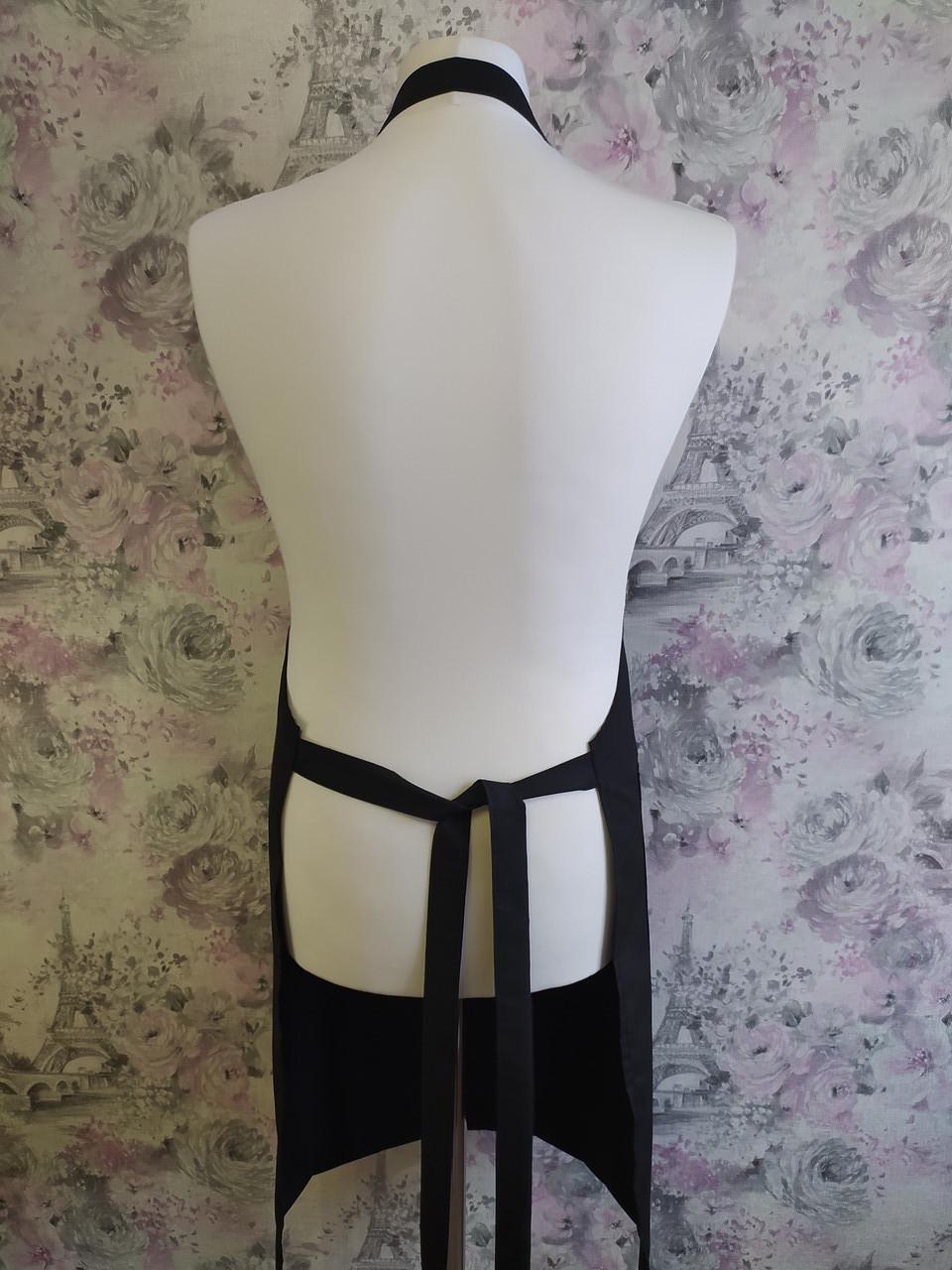 Фартук кондитера с вышивкой Кекса Черный (00136) - фото 3 Фартук кондитера с вышивкой Кекса Черный (00136) - фото 3