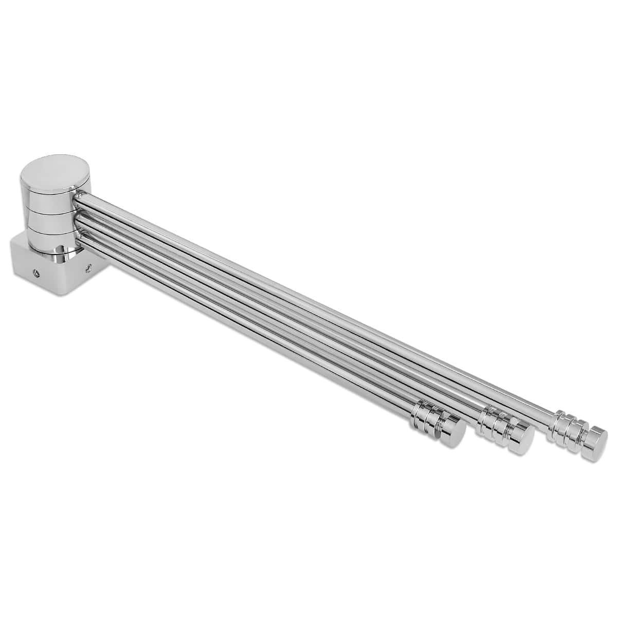 Полка поворотная Laris ПП-300/3 для полотенцесушителя кватро на стойку 30 мм Серебристая (132-127-71401073)