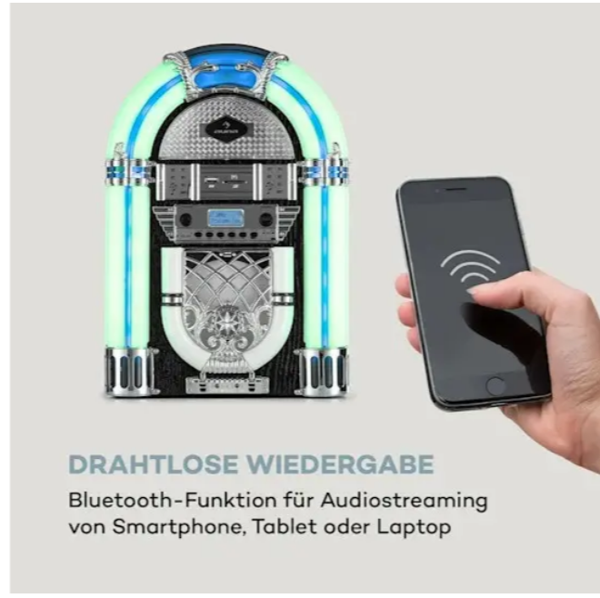 Стереосистема/музичний центр Auna Arizona DAB+/USB/DAB+/FM-радіо із підсвіткою (10038371) - фото 7