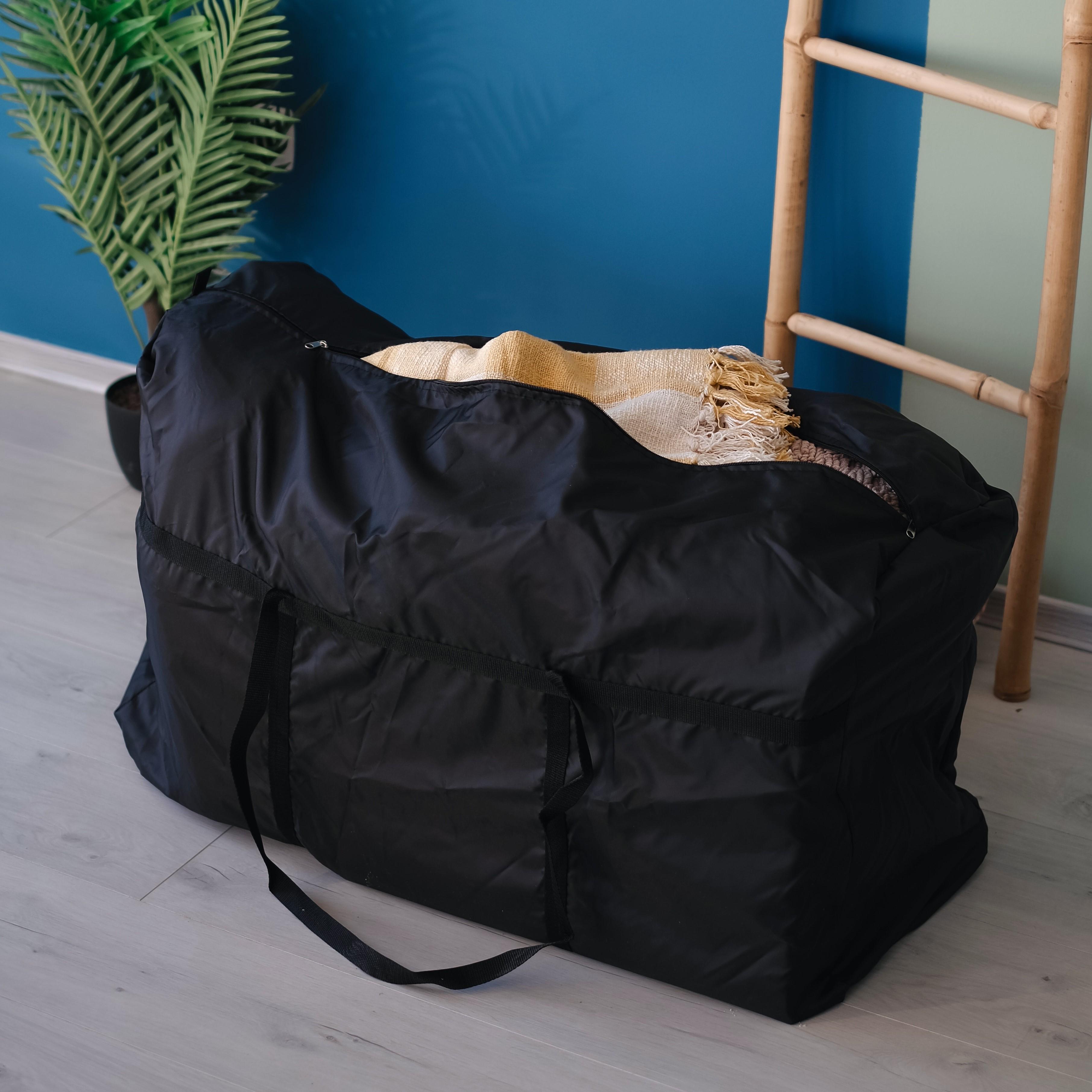 Сумка для перевезення речей нейлонова L Чорний (Hs-90-bl)