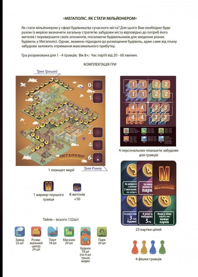 Настільна гра Arial Мегаполіс Як стати мільйонером 910039 (RLT8381) - фото 5 Настільна гра Arial Мегаполіс Як стати мільйонером 910039 (RLT8381) - фото 5