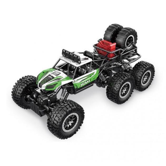 Игрушка на радиоуправлении RTR High Crawler детский трюковый внедорожник 1:14 6х6 Зеленый (SUN2801)