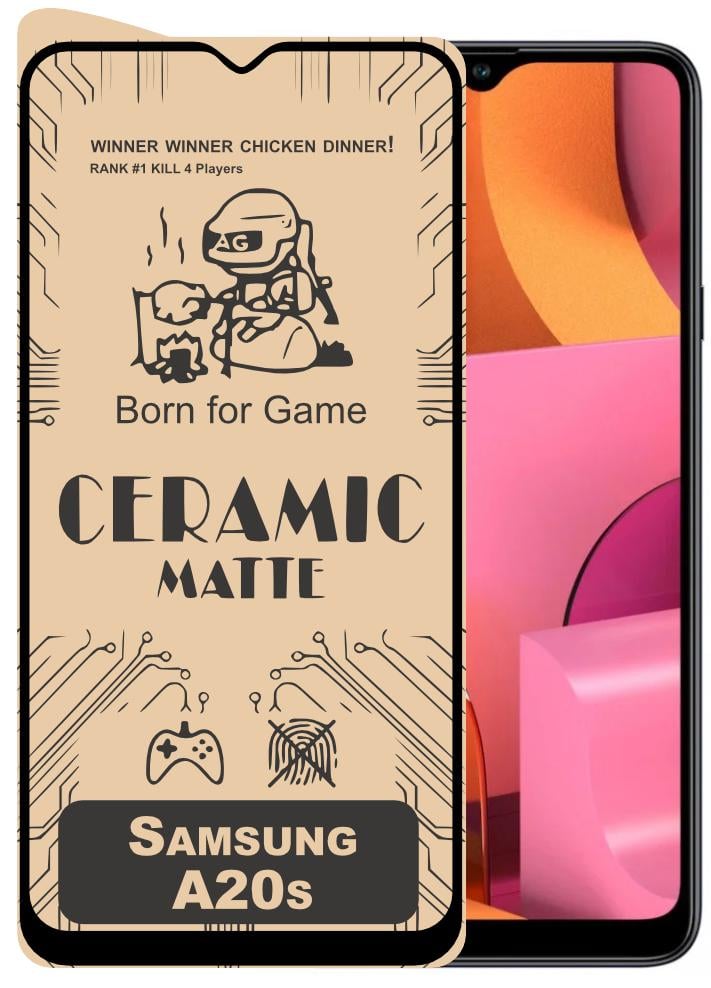 Защитная пленка керамическая Ceramic для Samsung Galaxy A20s A207 матовая (16859)