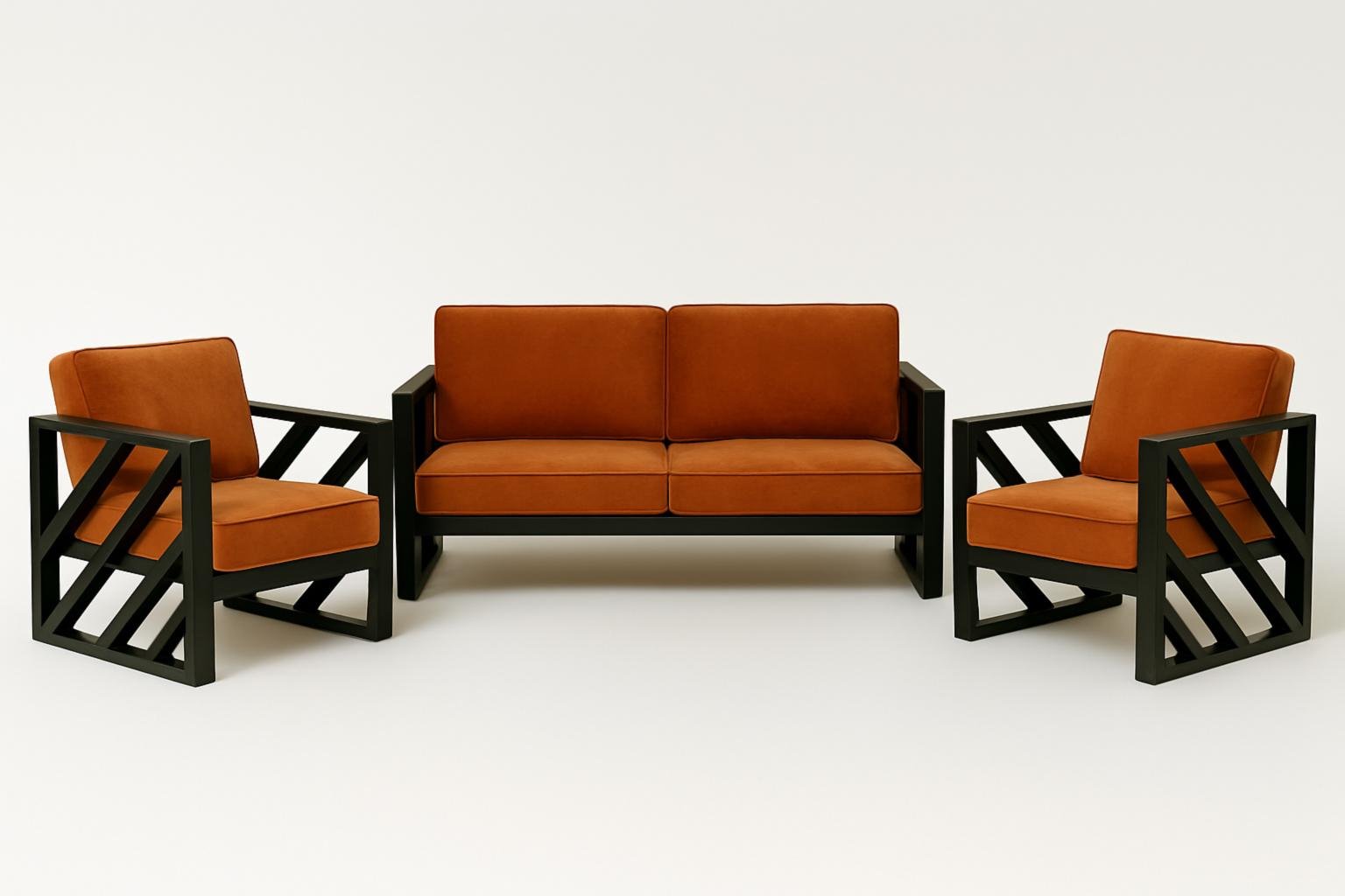 Комплект садовой мебели мягкой ТОБІ ШО Лаверо/S10 велюр 750х1600х700 мм Рыжий/22 (28265782)