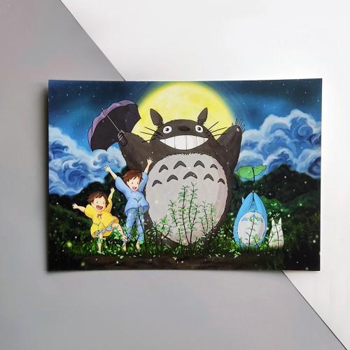 Листівка Місячна ніч Тоторо