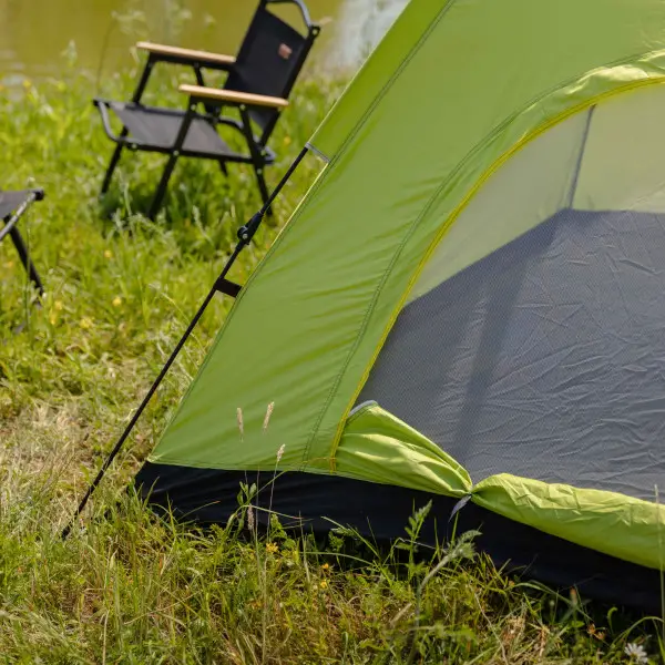 Палатка туристическая двухместная с автоматическим каркасом для походов и кемпинга 200х200х140 см Зеленая (147-107- LU-019M) - фото 9