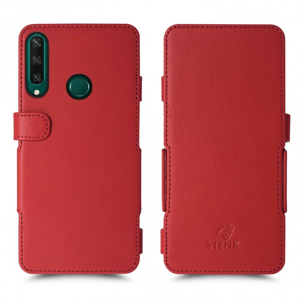 Чехол книжка Stenk Prime для Huawei Y6P Красный (66585)