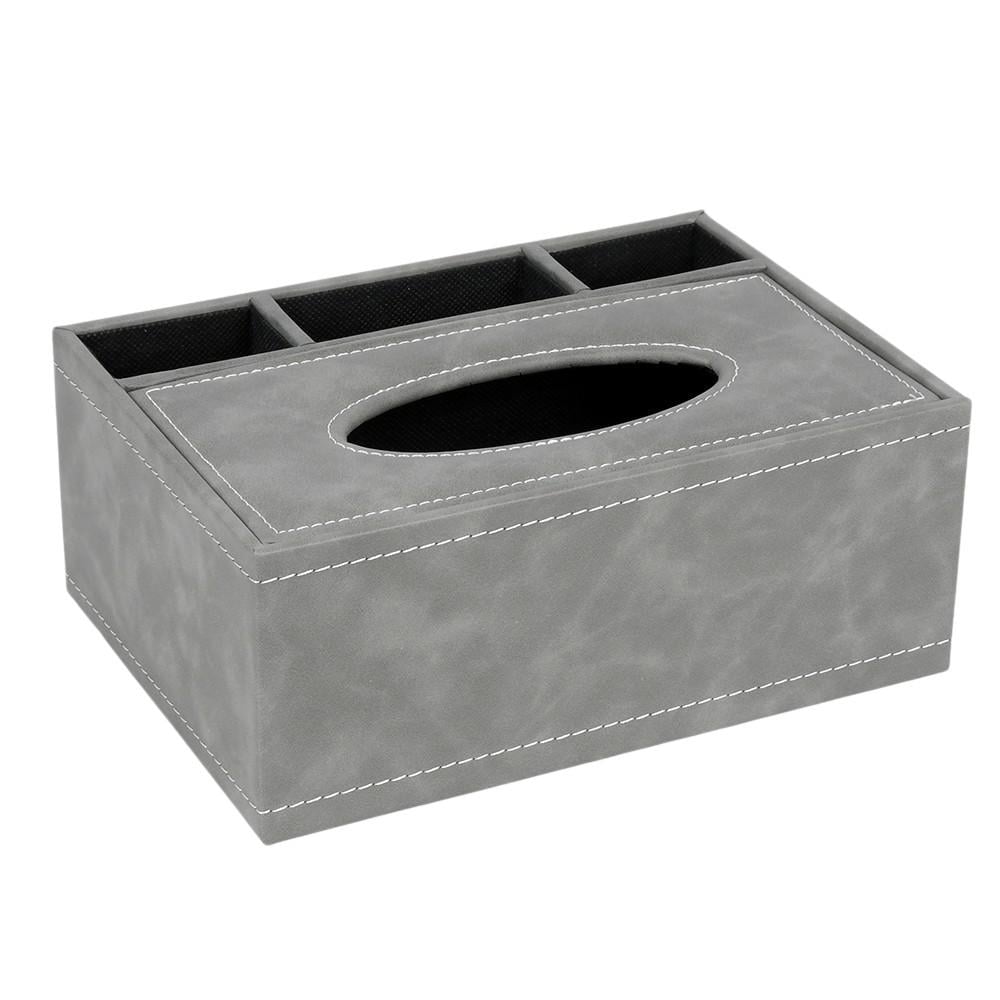 Коробка для салфеток Stenson Black 24х16х10 см Серый с черным (R37405)