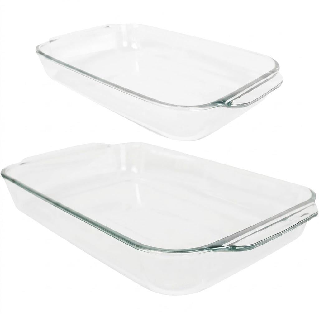 Набір форм для запікання Pyrex жаростійке скло прямокутні 2,8/1,9 л 2 шт. (34038027)