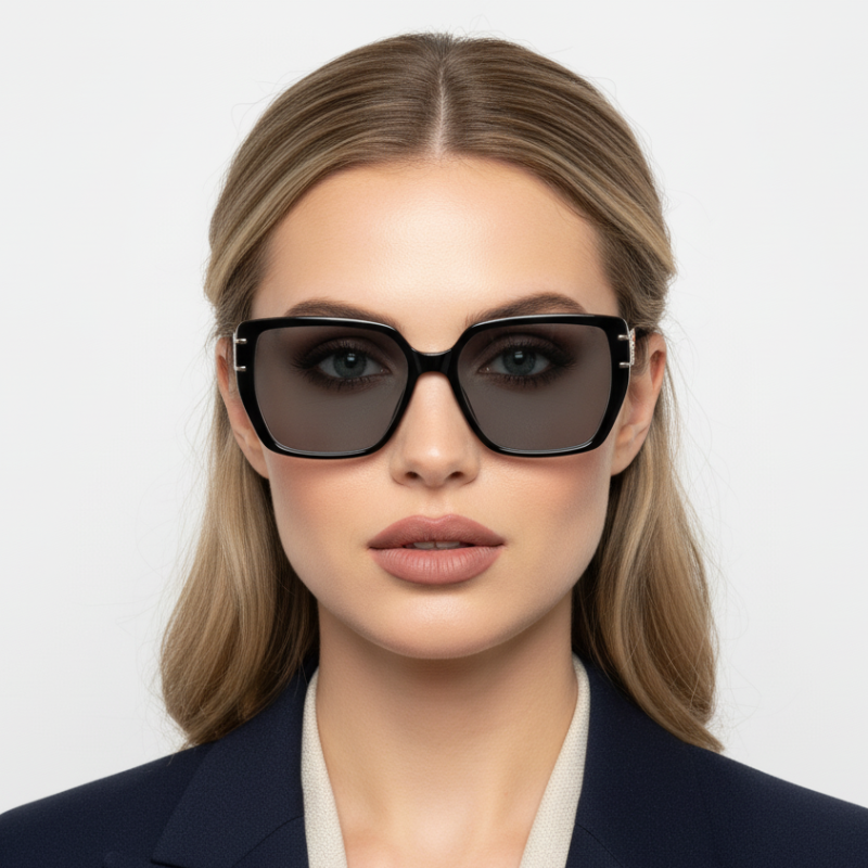 Очки фотохромные женские для зрения хамелеон в пластиковой оправе -1.0 (465)