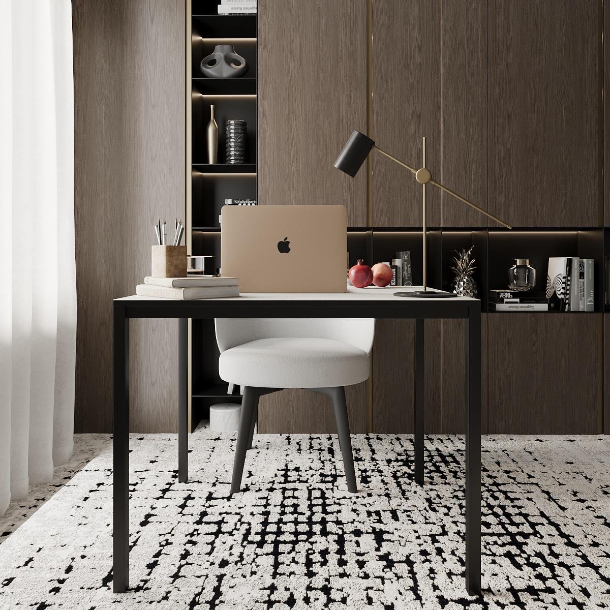 Письмовий стіл Brevity Loft mid 900х750х670 мм Сосна Натті/Чорний метал (GATB02350000030) - фото 2 Письмовий стіл Brevity Loft mid 900х750х670 мм Сосна Натті/Чорний метал (GATB02350000030) - фото 2