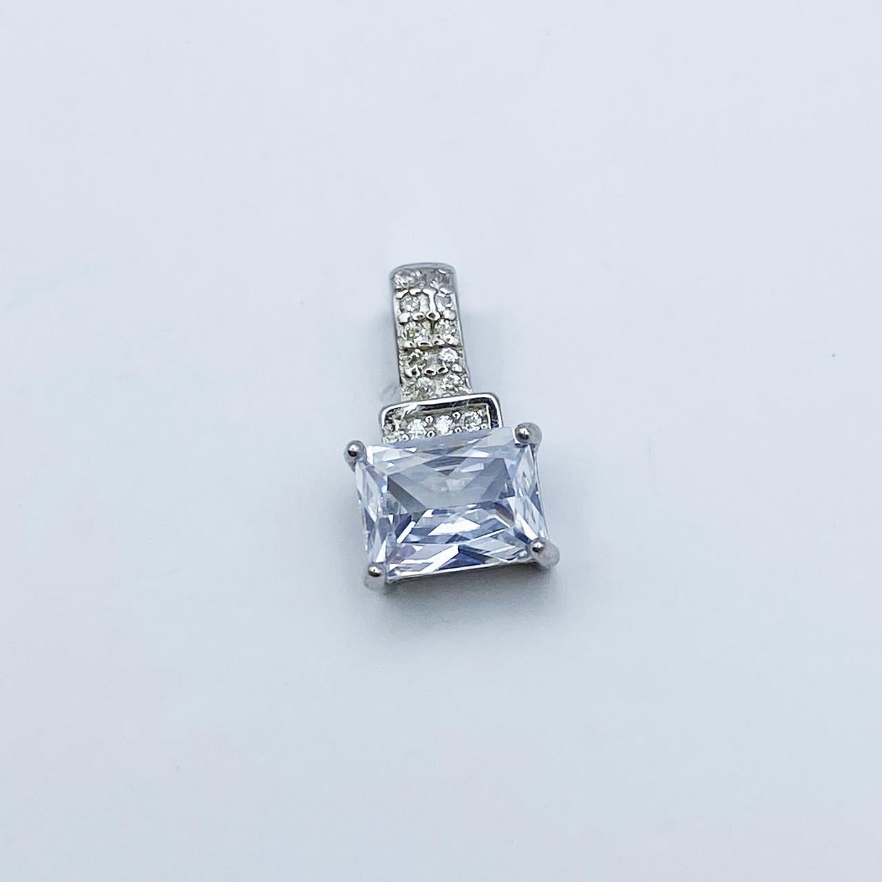 Серебряный кулон с кубическим цирконием 1,5 г (2199864305)
