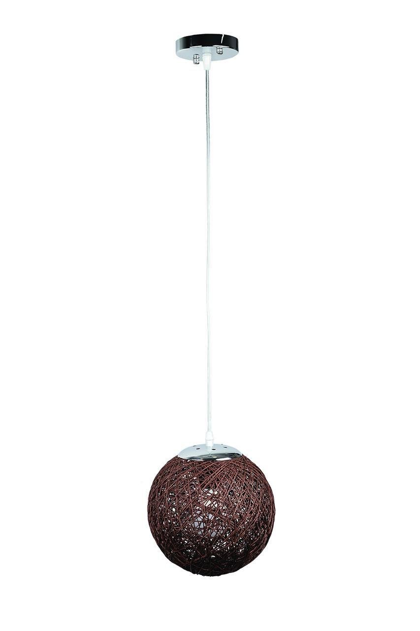 Подвесной светильник Levistella 9712001-1 нитевым хромированным плафоном Коричневый (1887929423)