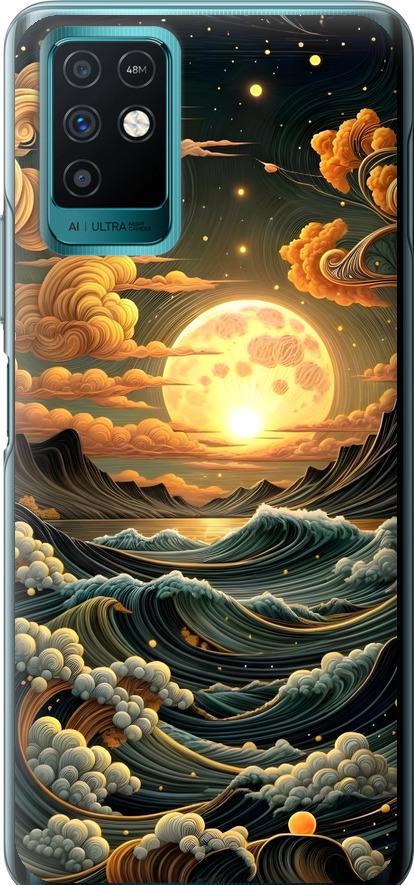 Чехол на Infinix Note 10 Арт волны (6332u-2763-42517)