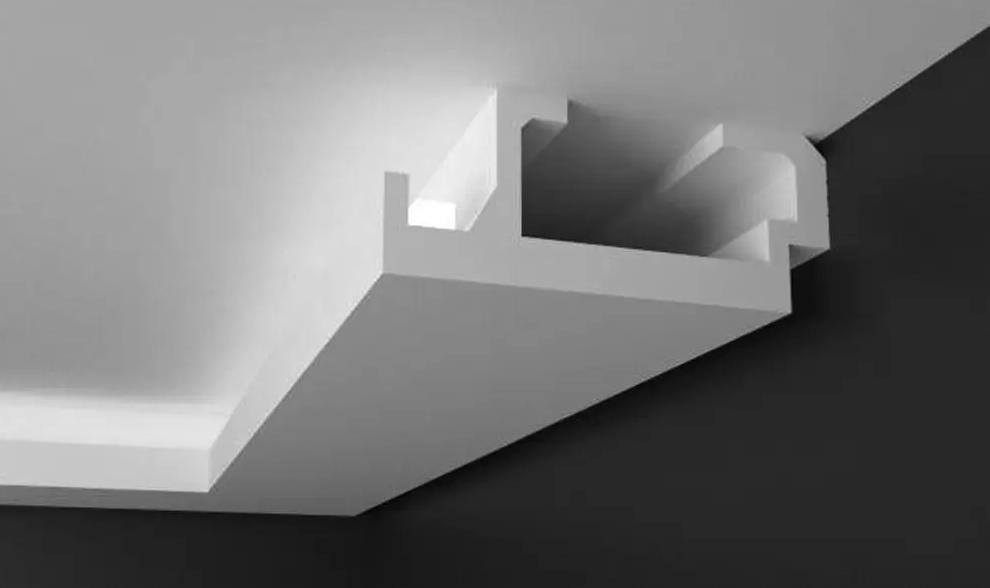 Карниз для LED освітлення серія D Tesori KD 408 жорсткий 1150 мм (2328276539)