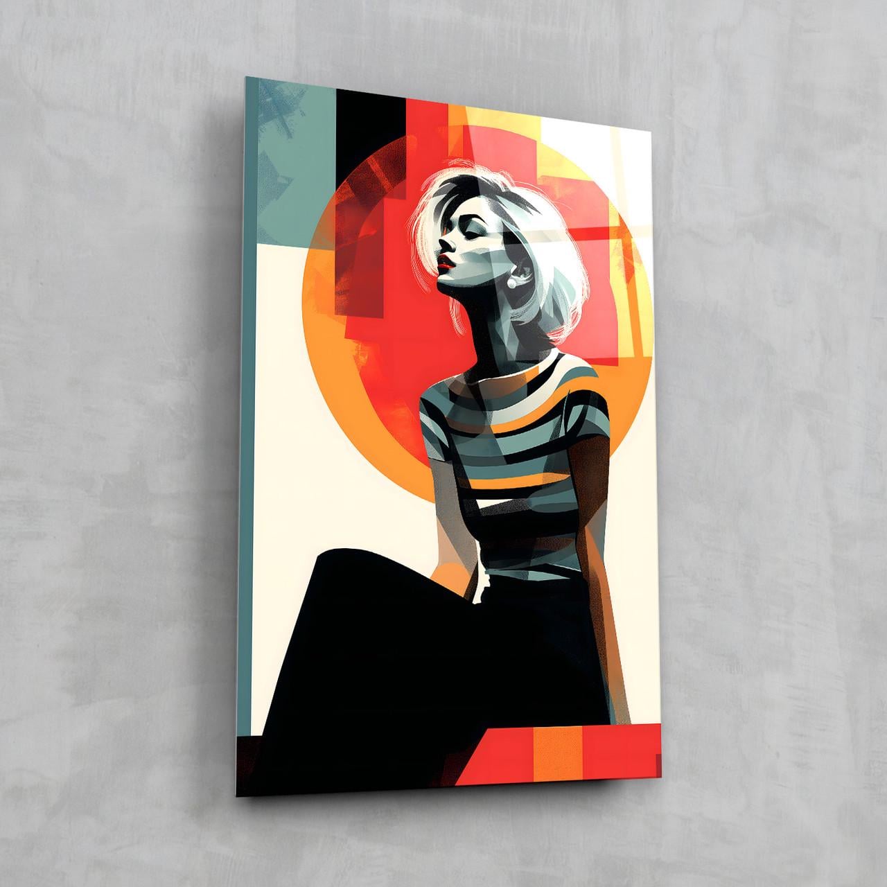 Картина на склі NovellaPrint Ретро-модерн 80х120 см (548.4) Картина на склі NovellaPrint Ретро-модерн 80х120 см (548.4)