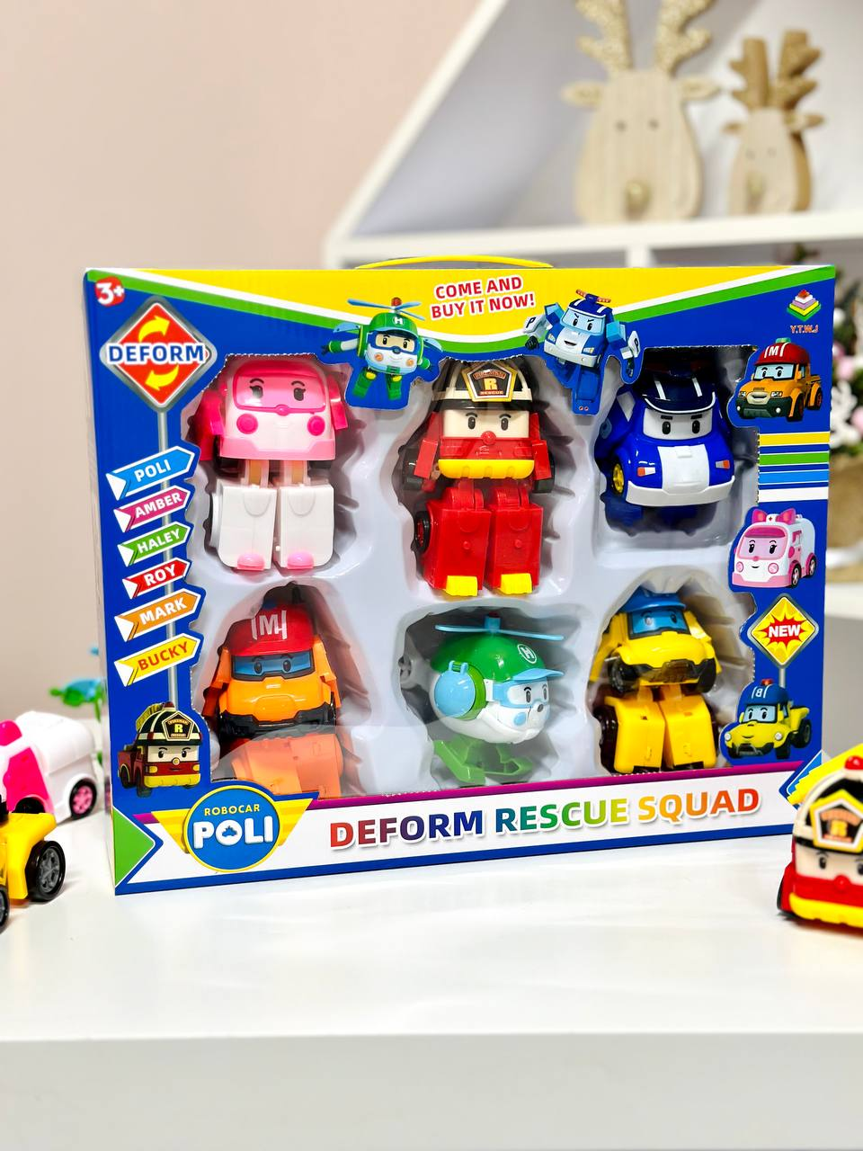 Набір фігурок Fun Game Робокар Полі 6 машинок трансформуються у роботів 335 В трансформери (2429434232) - фото 5 Набір фігурок Fun Game Робокар Полі 6 машинок трансформуються у роботів 335 В трансформери (2429434232) - фото 5