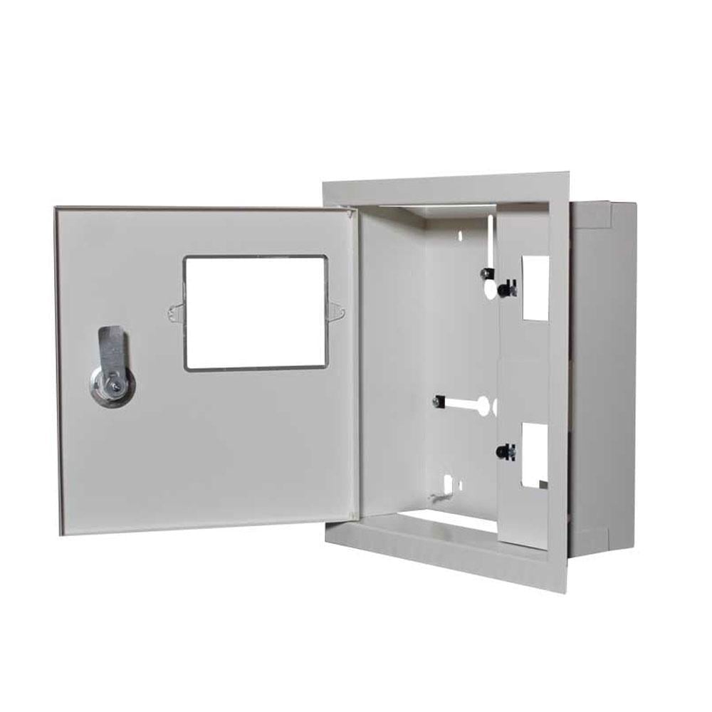 Корпус под 1-ф счетчик E.NEXT ЯУР-1В-4Э ек. 4 модуля IP31 встраиваемый металлический 250х250х100 мм (ЯУР-1В-4Э ек.)