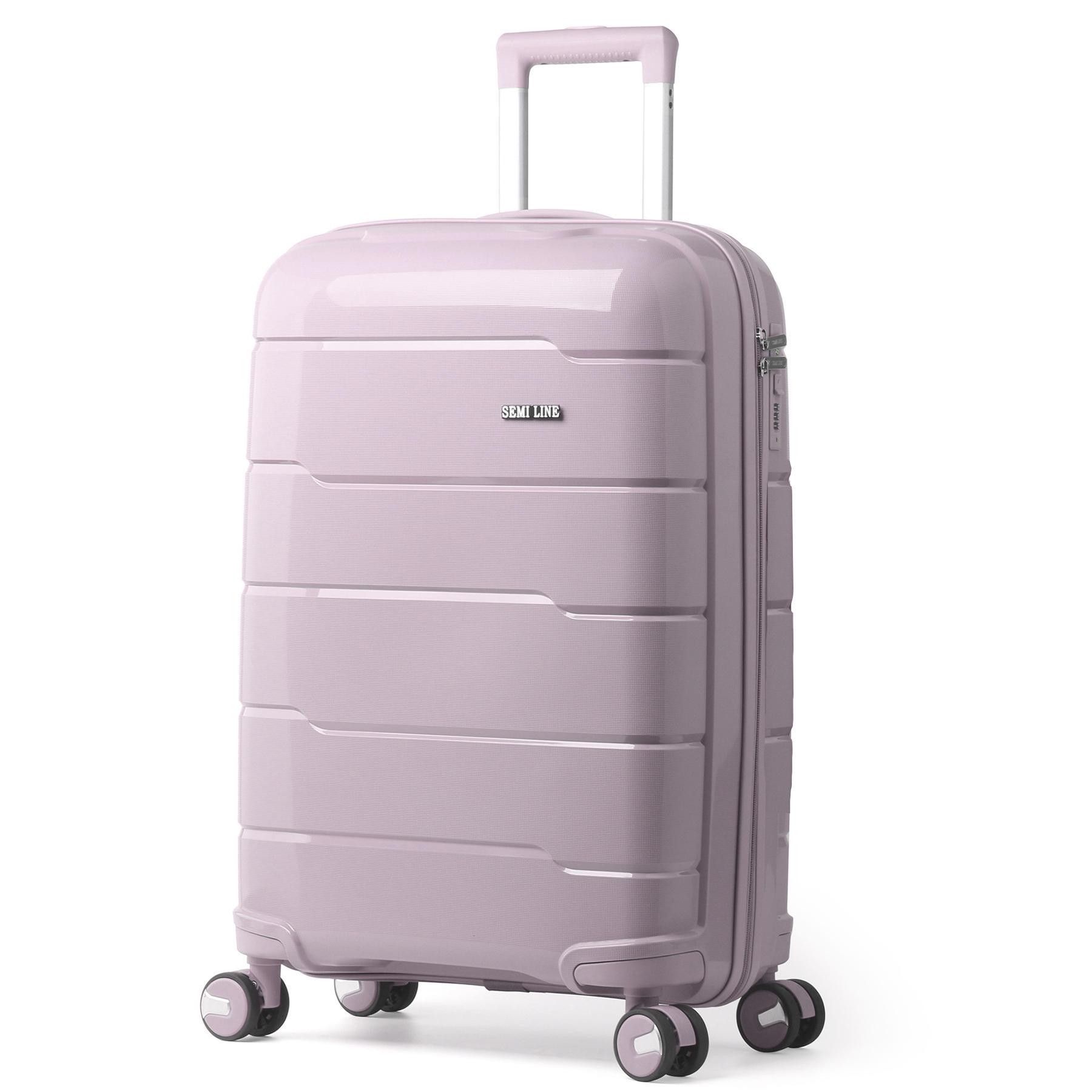 Чемодан маленький под ручную кладь SEMI LINE 20" Polypropylene S Light Pink (T5793-1)