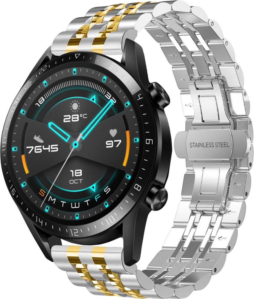 Браслет металлический Spinye Line для Huawei Watch GT Silver Gold (28970-67)