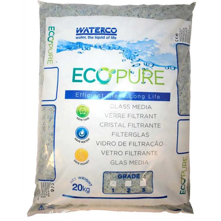 Песок стеклянный Waterco EcoPure 0,5-1,0 мм 20 кг