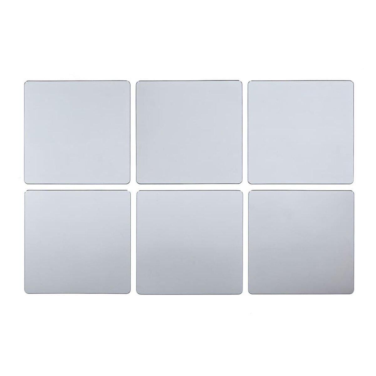 Декор зеркальный акриловый самоклеющийся D SW-00002526 6 шт. Серебряный