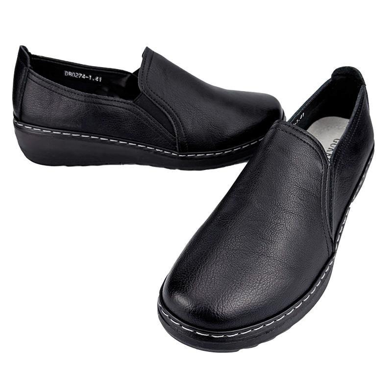 Мокасини жіночі шкіряні батали 2074-1 p. 41 26 см Чорний - фото 2 Мокасини жіночі шкіряні батали 2074-1 p. 41 26 см Чорний - фото 2