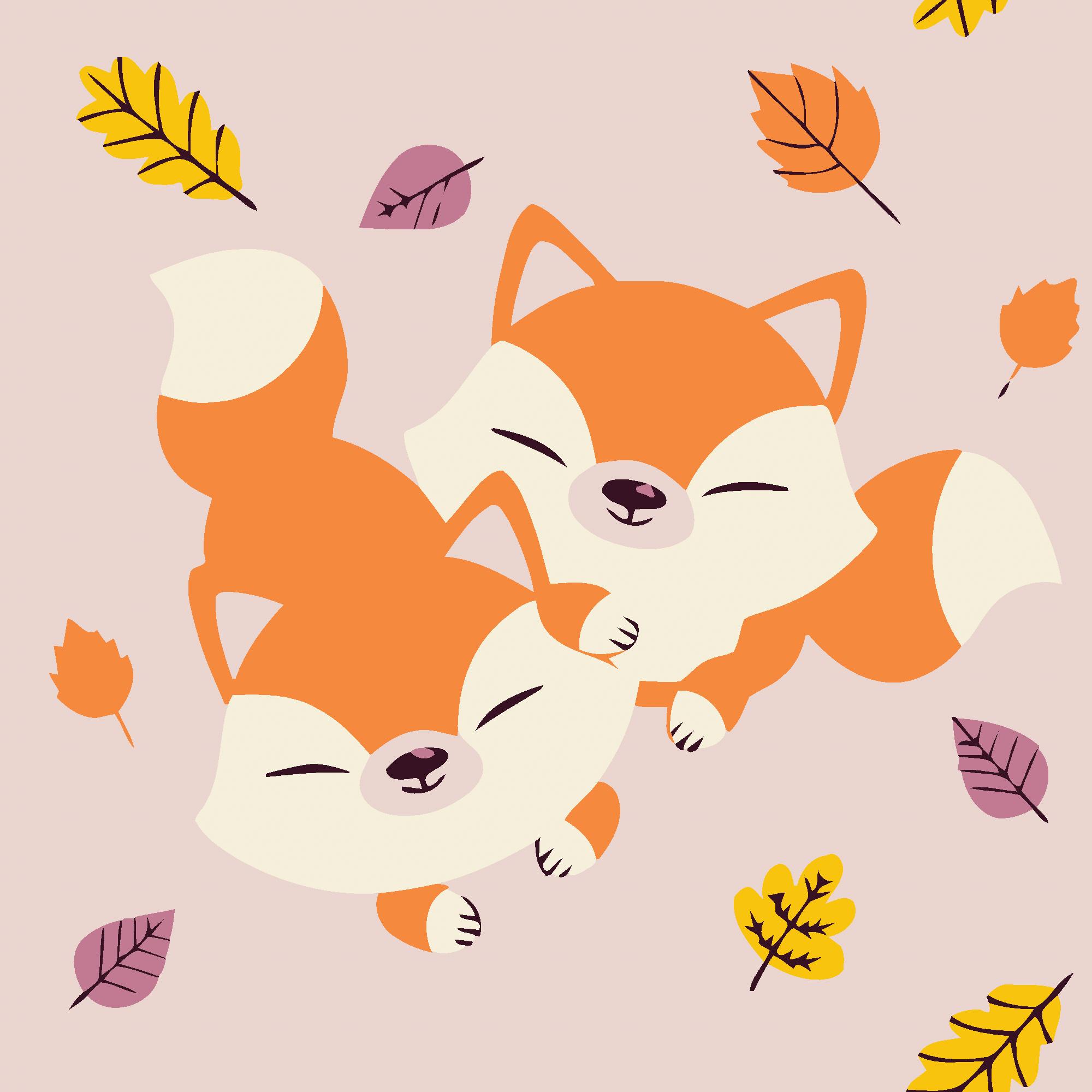 Картина по номерам Strateg Лисенок со своим другом 20x20 см (Str-HH7078)