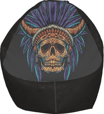 Кресло-груша Indian Skull L (13242943)